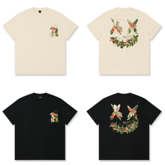 RickyisClown Flower Fairy Torn Smile Tee RIC花丛仙子撕裂笑脸短袖