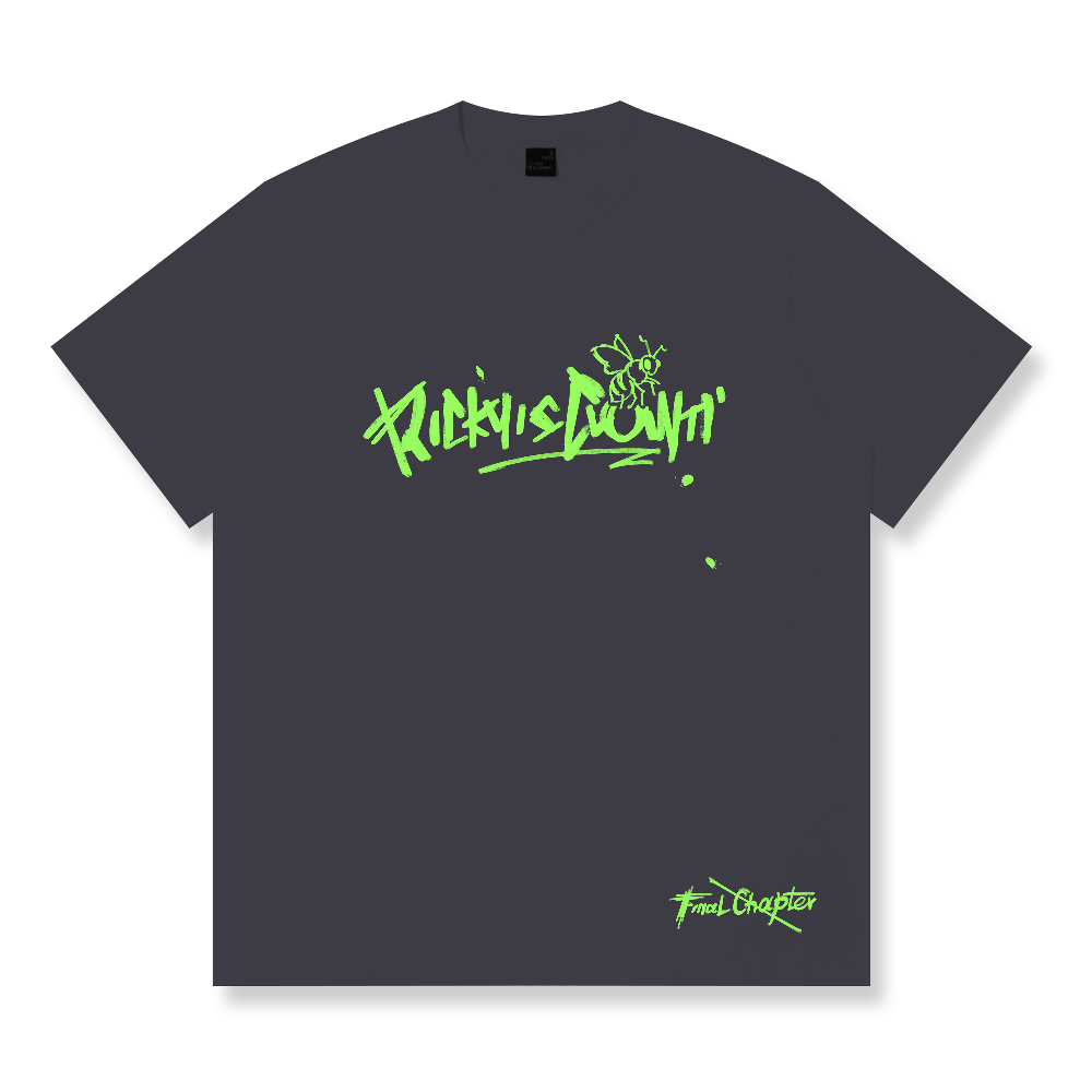 RickyisClown Neon Bee Torn Smile Tee RIC荧夜蜜蜂撕裂笑脸短袖