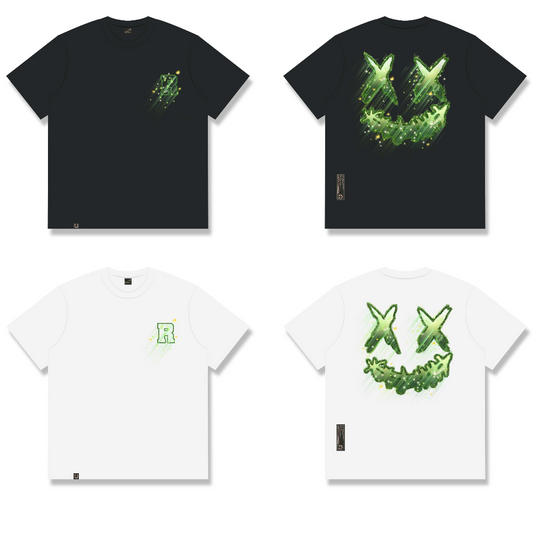 RickyisClown"FIREFLY GLOW" Ripped Smiley Tee  RIC萤火之光 撕裂笑脸短袖