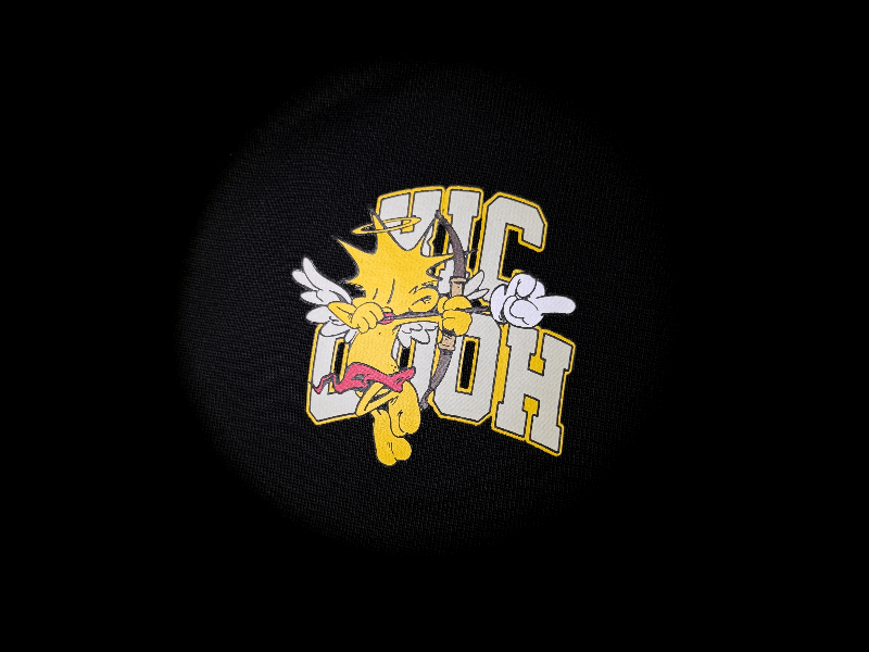 RickyisClown"CUPINEAPPLE" Ripped Smiley Tee   RIC"丘比特”菠萝头撕裂笑脸短袖