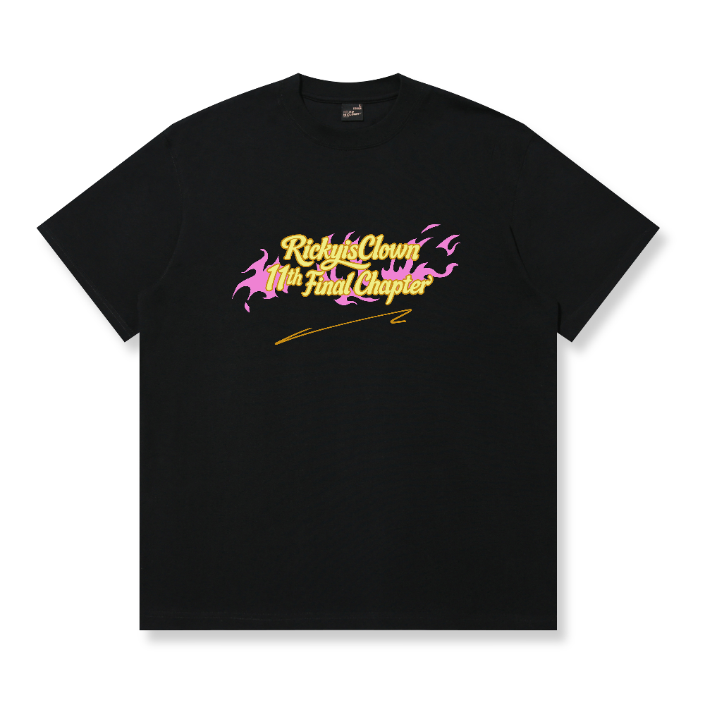 RickyisClown Pink Blaze Torn Smile Tee RIC粉焰侵袭撕裂笑脸短袖