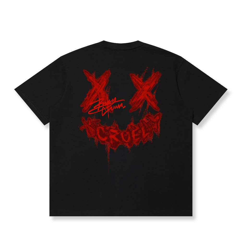 RickyisClown Scarlet Storm Torn Smile Tee RIC猩红风暴撕裂笑脸短袖