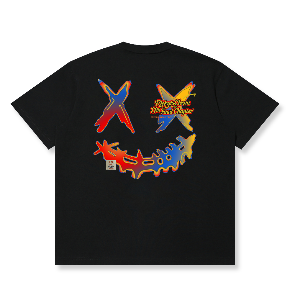 RickyisClown Rainbow Rush Torn Smile Tee RIC彩虹狂潮撕裂笑脸短袖