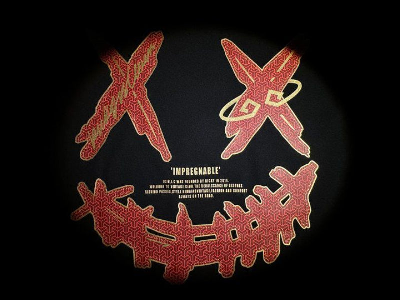 RickyisClown Warrior's Armor Ripped Smiley Tee  RIC战神披甲撕裂笑脸短袖