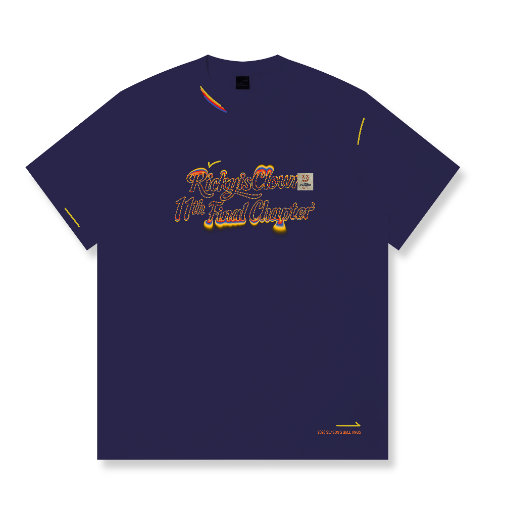 RickyisClown Rainbow Rush Torn Smile Tee RIC彩虹狂潮撕裂笑脸短袖