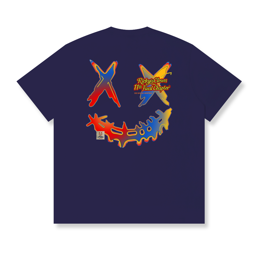 RickyisClown Rainbow Rush Torn Smile Tee RIC彩虹狂潮撕裂笑脸短袖