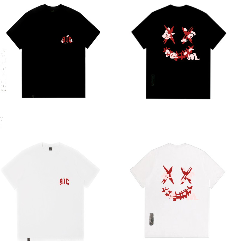 Rickyisclown Vintage Lucky Cloud Joker Smiley T-shirt 2024 RIC 祥雲復古撕裂笑臉短袖上衣 2024