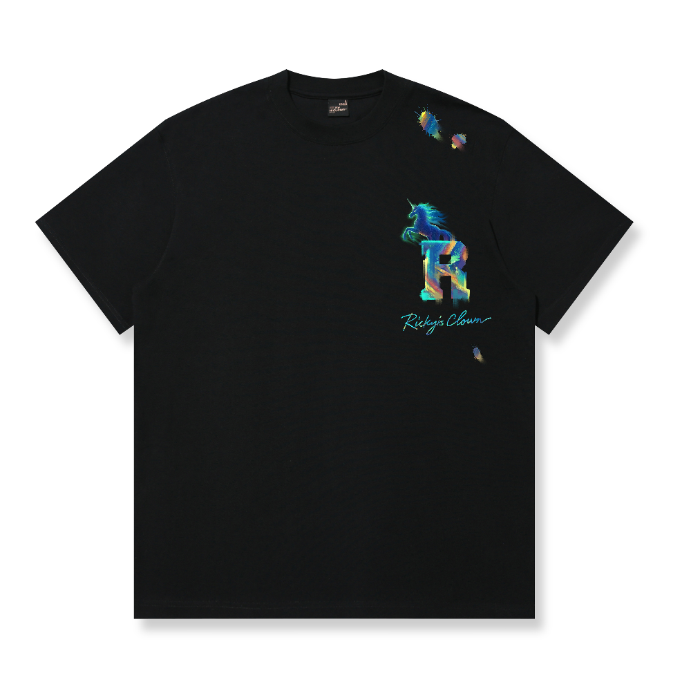 RickyisClown Painted Unicorn Torn Smile Tee (Independent Illustrator Series) RIC彩绘独角兽撕裂笑脸短袖 （独立插画师系列）