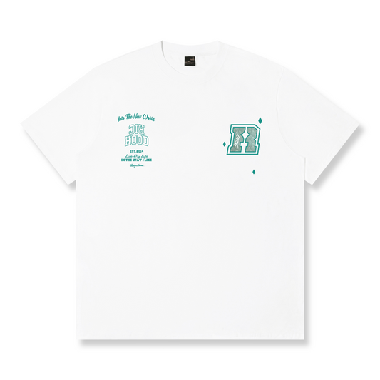 RickyisClown"Azure Scale" Embroidered Patch Ripped Smiley Tee  RIC青鳞之光 贴布绣撕裂笑脸短袖