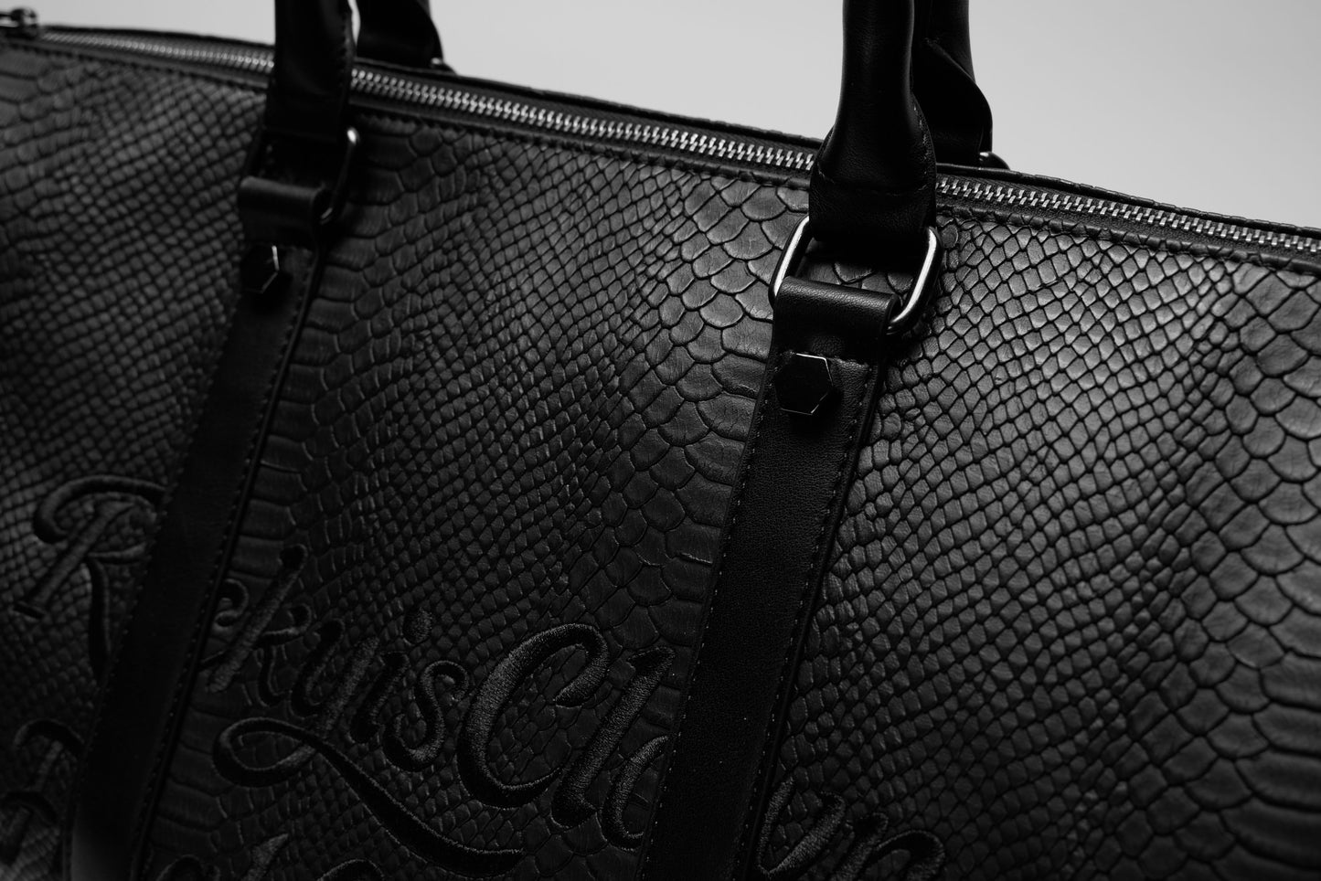 RickyisClown 手提蛇纹皮包