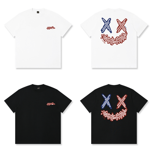 RickyisClown"PEARL DIAMOND" Ripped Smiley Tee  RIC珍珠钻石 撕裂笑脸短袖