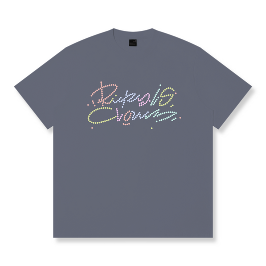 RickyisClown"KALEIDOSCOPE DREAM" Ripped Smiley Tee   RIC缤纷之梦撕裂笑脸短袖