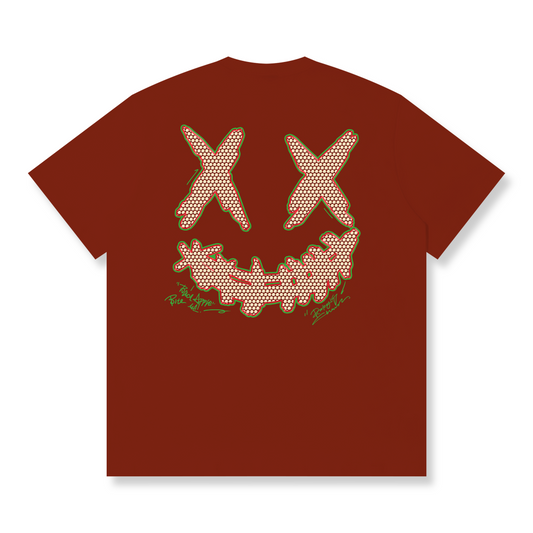 RickyisClown"CRYSTAL APPLE" Ripped Smiley Tee  RIC水晶苹果 撕裂笑脸短袖