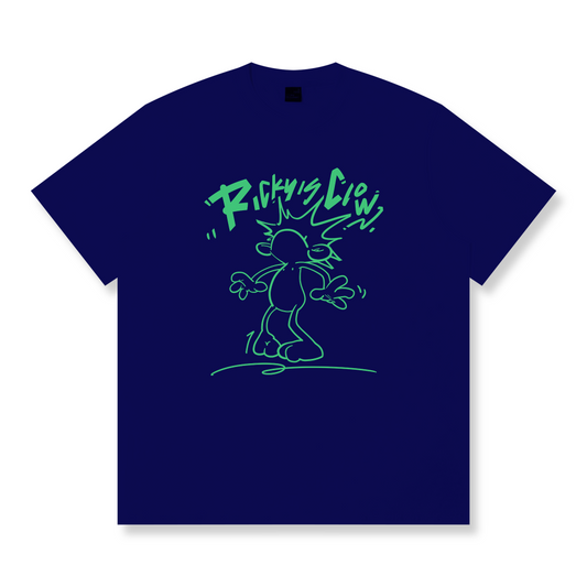 RickyisClown"Got Discovered!" Ripped Smiley Tee   RIC“被发现了”撕裂笑脸短袖