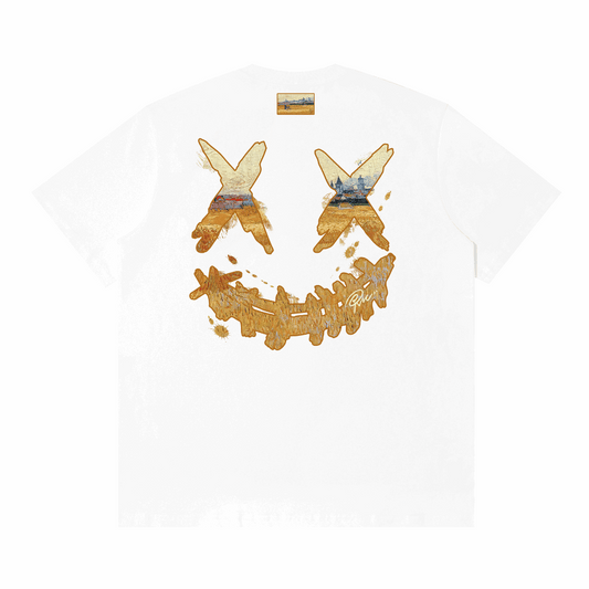 RIC "Golden Wheatfield" Printed Smiley Tee “金色麦田”印花笑脸短袖