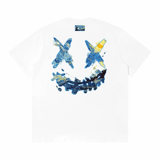 RIC Art Limited "Starry Goodbye" Print Smiley Tee 艺术限定“再见星空”印花笑脸短袖