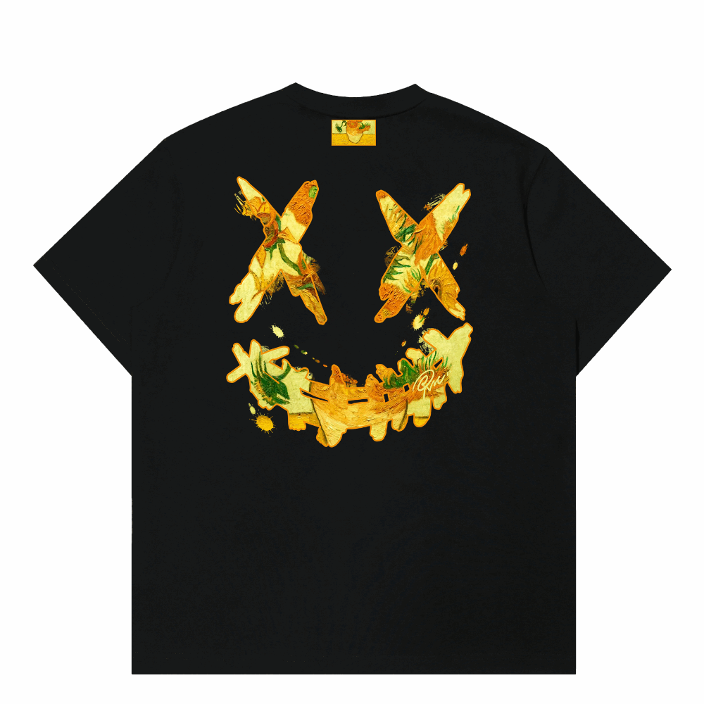 RIC Art Limited "Sunflower" Print Smiley Tee艺术限定“向日葵”印花笑脸短袖