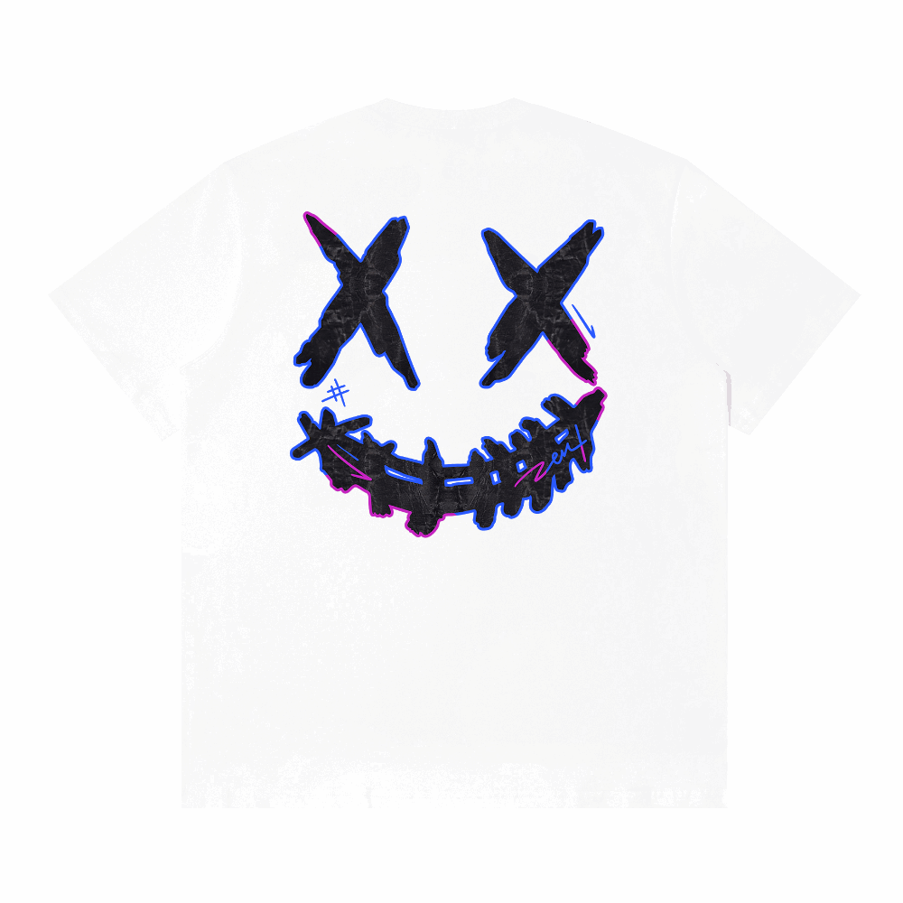 RIC Art Limited "Golden Wheat" Print Smiley Tee  “赛博印记”贴片笑脸短袖