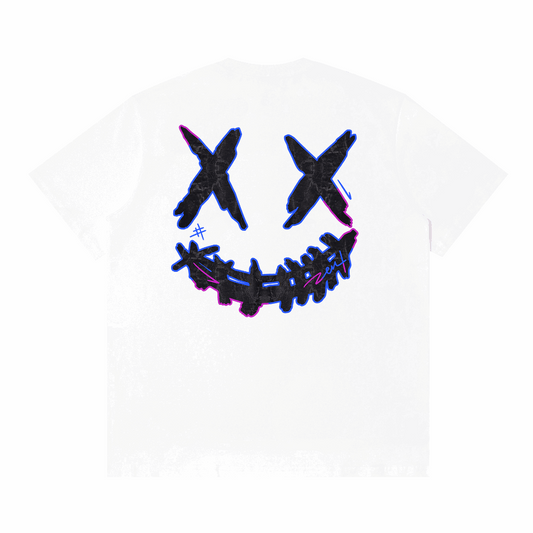 RIC Art Limited "Golden Wheat" Print Smiley Tee  “赛博印记”贴片笑脸短袖
