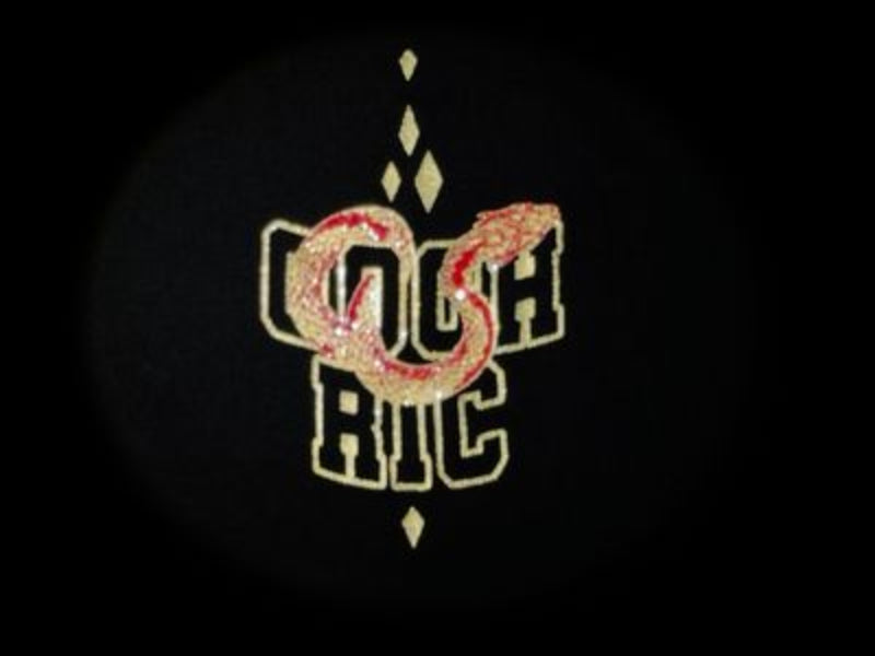 RIC "Golden Coil" Foil Smiley Tee “金鳞盘蛇”烫金笑脸短袖