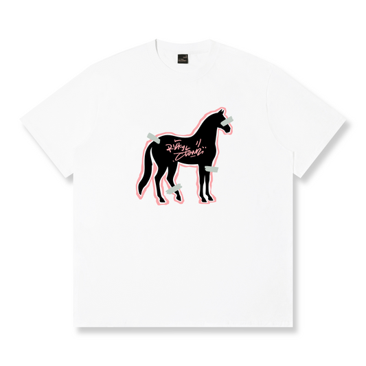 RickyisClown"ON YOUR MARK" Ripped Smiley Tee   RIC蓄势待发 撕裂笑脸短袖