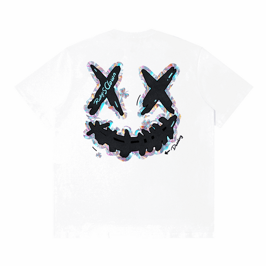 Crystal Skin Splatter Smiley Tee  水晶皮肤刷漆笑脸短袖