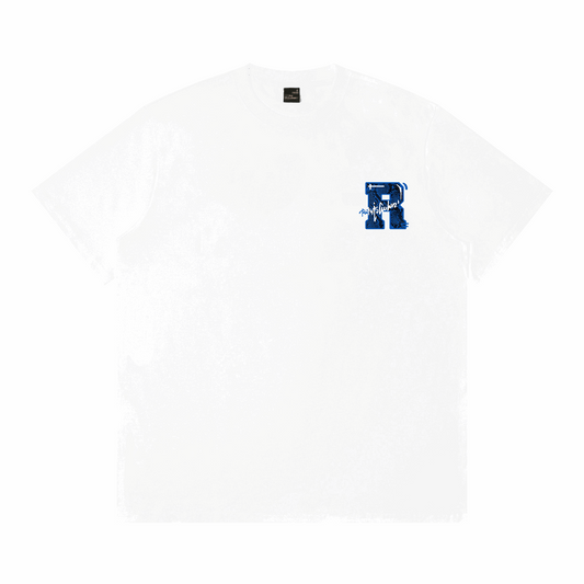 RickyisClown"LIGHTNING MAMBA" Snake-Embossed Smiley Tee  RIC“闪电蓝蛇”蛇纹贴皮绣笑脸短袖