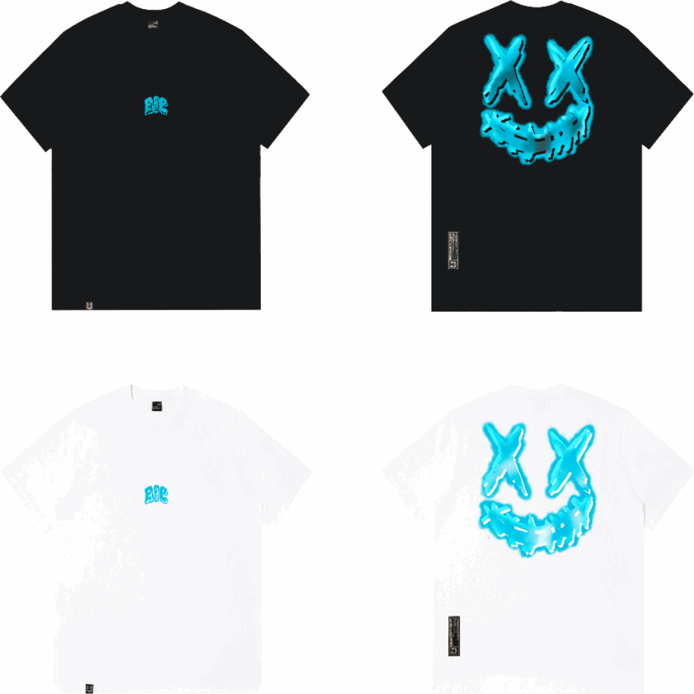 Rickyisclown Crystal Era Joker Smiley Tee 2024RIC水晶時代撕裂笑臉T恤2024