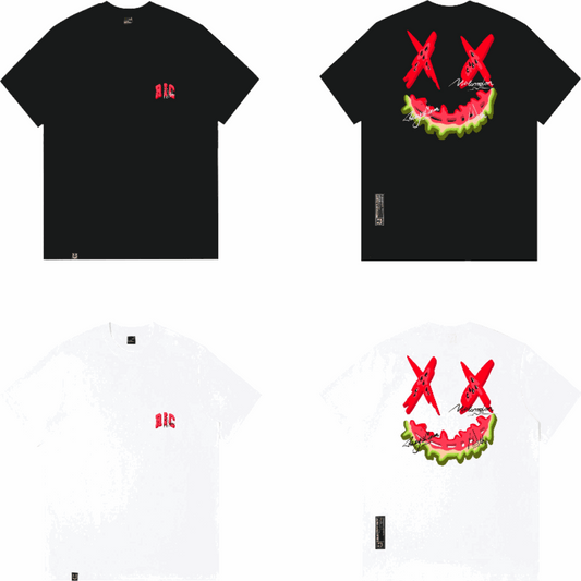 Rickyisclown RIC Fruit Paradise - Watermelon Joker Smiley Tee 2024 RIC水果樂園-西瓜撕裂笑臉T恤2024