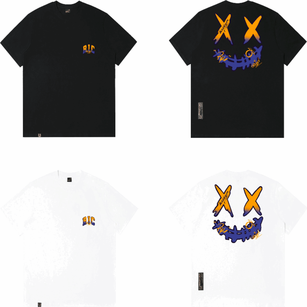 Rickyisclown Gradient Shade Joker Smiley T-shirt 2024 RIC 漸變之色撕裂笑臉短袖上衣2024