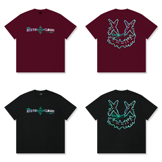 RickyisClown"AURORA WINGS" Ripped Smiley Tee  RIC极光之翼撕裂笑脸短袖