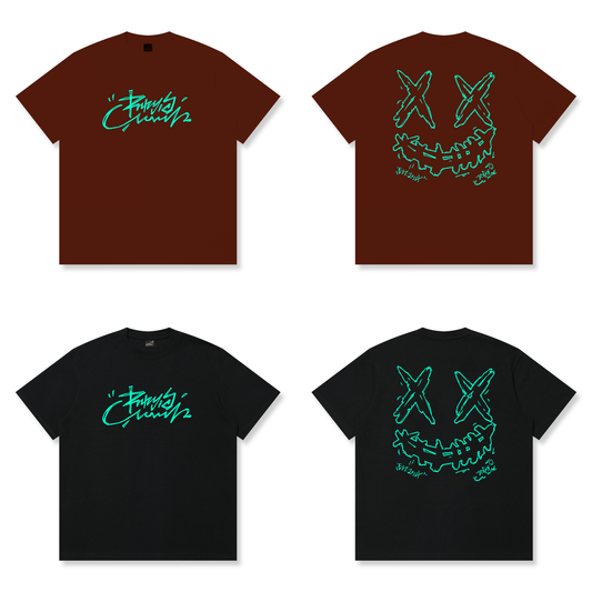 RickyisClown"ARCTIC DAWN" Ripped Smiley Tee   RIC极夜之光撕裂笑脸短袖