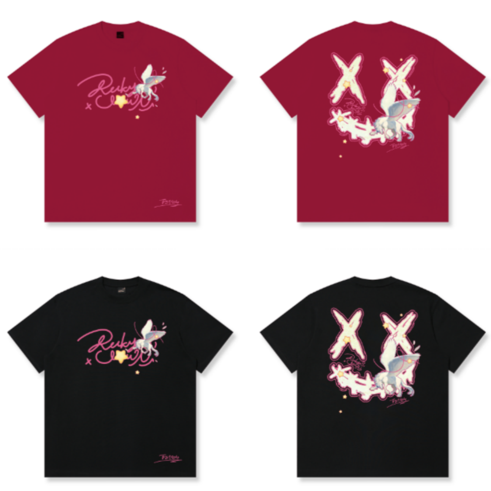 RickyisClown "Starlit Pegasus Torn Smile Tee" RIC星空飞马撕裂笑脸短袖