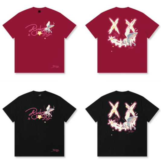 RickyisClown "Starlit Pegasus Torn Smile Tee" RIC星空飞马撕裂笑脸短袖