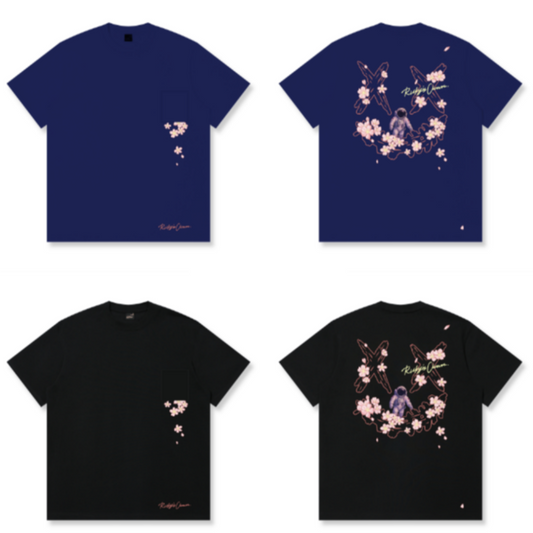 RickyisClown "Floral Shadow Torn Smile Tee"  RIC花影穿梭撕裂笑脸短袖