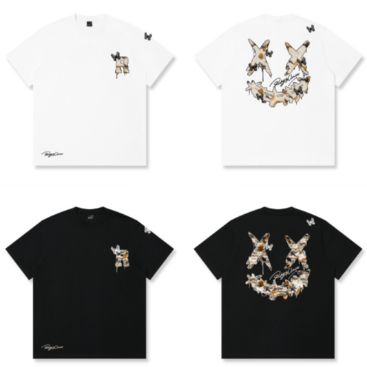 RickyisClown "Faded Wings Torn Smile Tee" RIC褪色之翼撕裂笑笑脸短袖