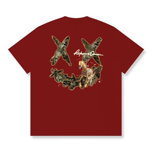 RickyisClown"JUDGMENT KNIGHT" Ripped Smiley Tee  RIC审批骑士撕裂笑脸短袖
