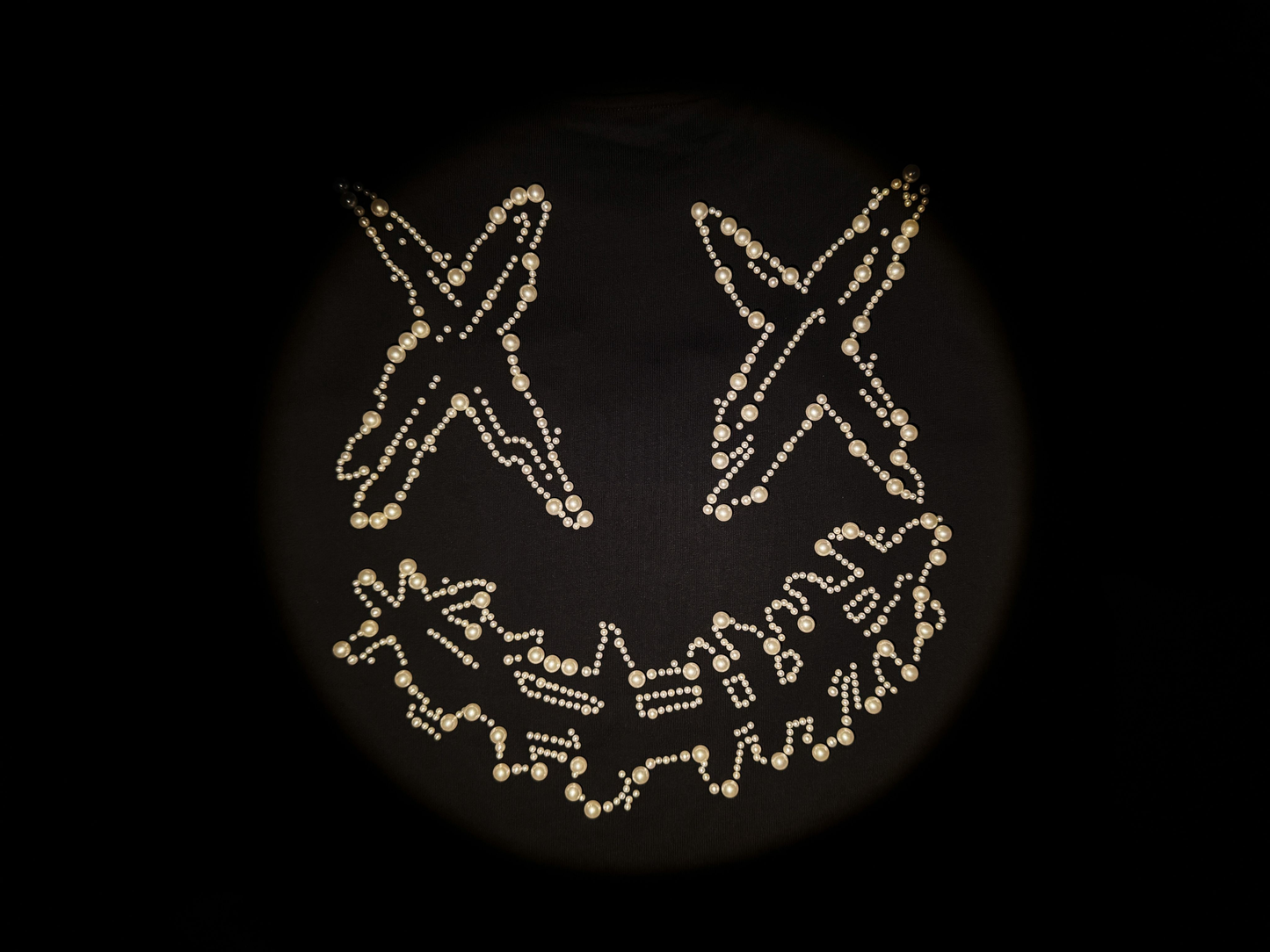 RickyisClown"Pearl Mark" Custom Ripped Smiley Tee   RIC“珍珠印记”定制撕裂笑脸短袖
