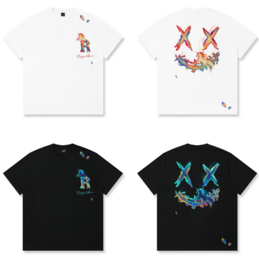 RickyisClown Painted Unicorn Torn Smile Tee (Independent Illustrator Series) RIC彩绘独角兽撕裂笑脸短袖 （独立插画师系列）