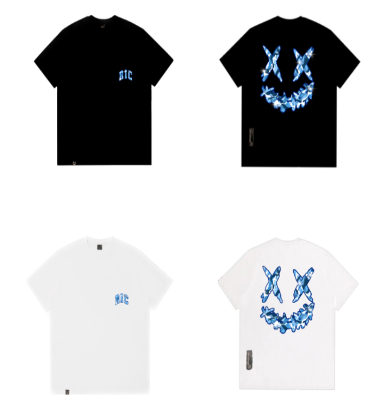 Rickyisclown Dragon in Lake Joker Smiley TEE 2024 RIC湖畔隐龙撕裂笑脸T恤