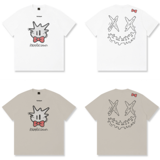 RickyisClown I’m Wearing a Tie Torn Smile Tee (Pineapple Head Limited) RIC我打领带了 撕裂笑脸短袖（菠萝头限定）
