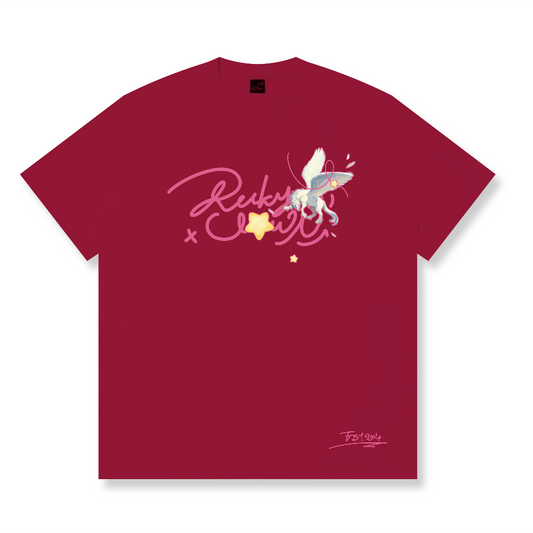 RickyisClown Starlit Pegasus Torn Smile Tee RIC星空飞马撕裂笑脸短袖