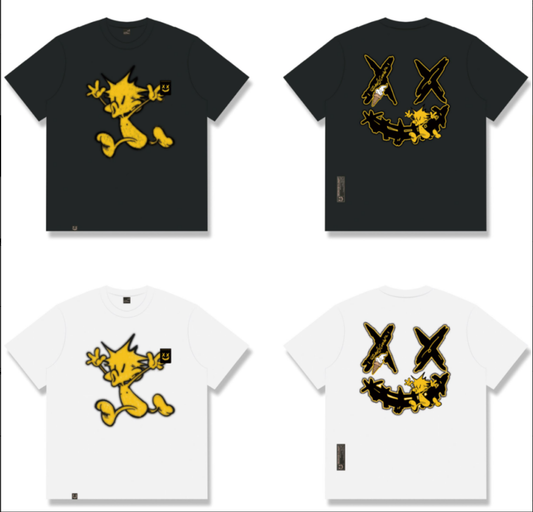 "Running Pineapple" Limited Edition Ripped Smiley Tee"奔跑的菠萝头