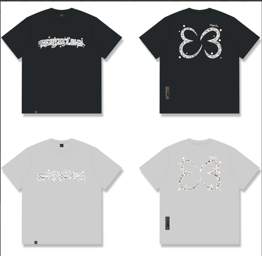 RickyisClown"LACE WINGS" Patchwork Butterfly Tee RIC蕾丝风情 贴布绣蝴蝶短袖（蝴蝶IP款）